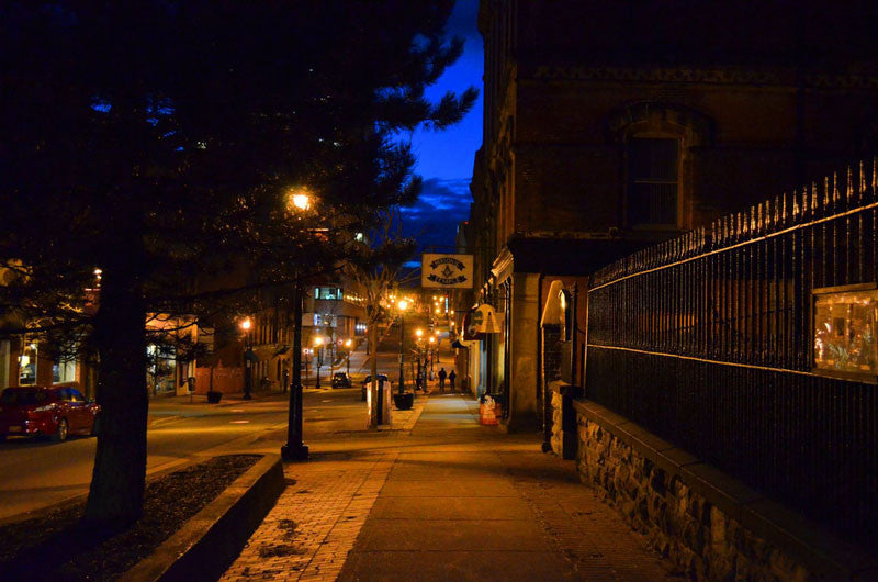 Evening Stroll Uptown - City Market Canvas Art