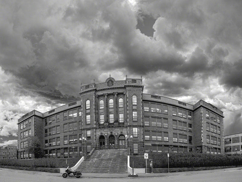 High School BW - City Market Canvas Art