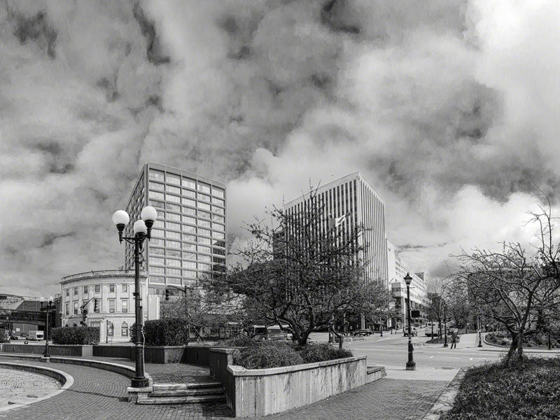Loyalist Plaza BW - City Market Canvas Art