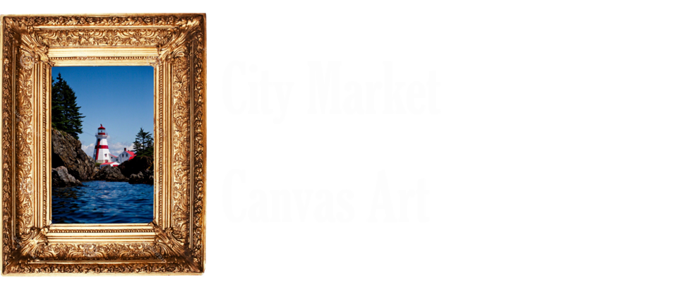 City Market Canvas Art